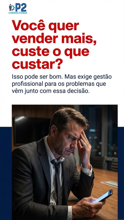 Vender mais exige mais gestão e governança Vender mais exige mais gestão e governança