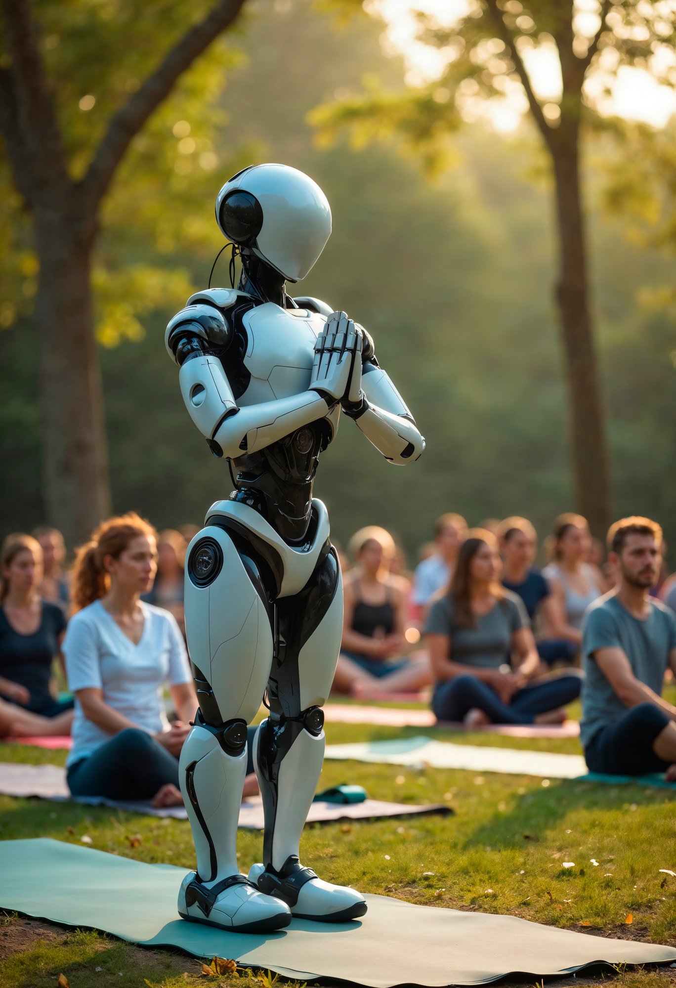 robot-yoga-class